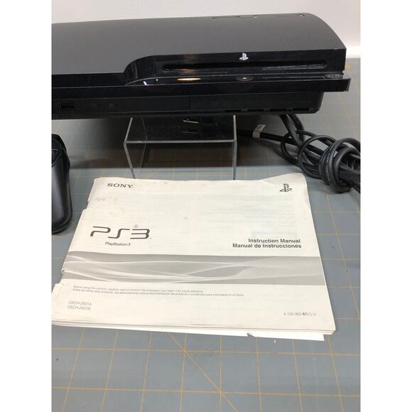 Sony Playstation 3 PS3 slim Console CECH-2001B with one controller & Power Cord - Picture 3 of 12